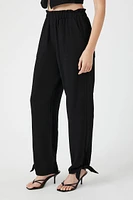 High-Rise Tie-Hem Joggers