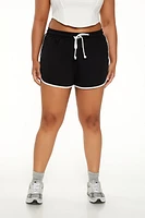 Plus Ringer Dolphin Shorts