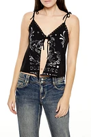 Tie-Front Cowboy Cropped Cami