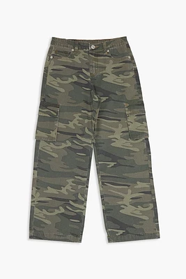 Girls Camo Cargo Pants (Kids