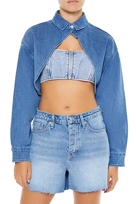 Super Cropped Denim Top