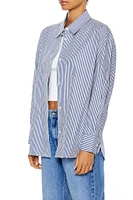 Pinstriped Poplin Shirt