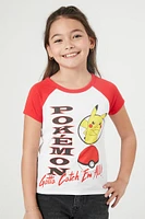 Girls Pokemon Raglan Tee (Kids)