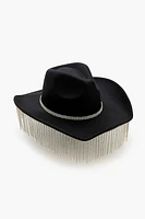 Rhinestone Fringe Cowboy Hat