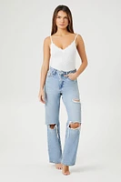 Seamless Lace-Trim Lingerie Bodysuit