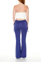 Ruched Drawstring Flare Leggings