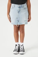 Girls Distressed Denim Skirt (Kids)