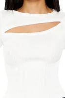 Cutout Ribbed Sweater