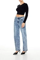 Grommet High-Rise 90s Straight Jeans