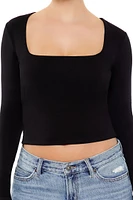 Square-Neck Crop Top