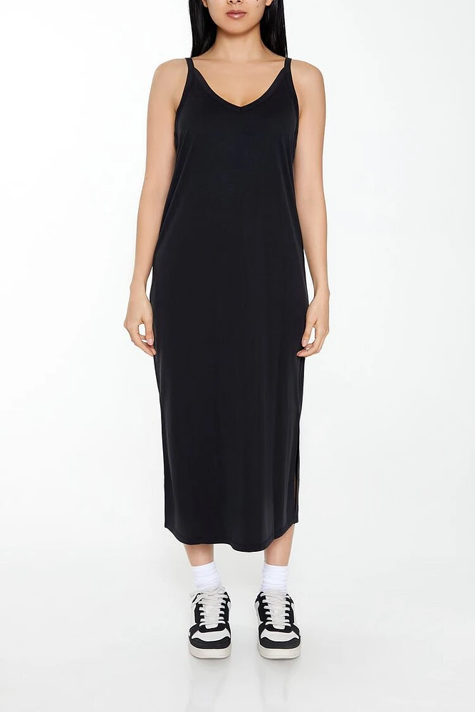 V-Neck Cami Maxi Slip Dress