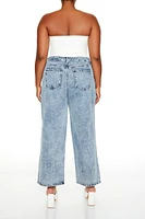 Plus Heart Mineral Wash Jeans