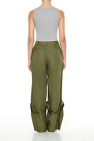 Wide-Leg Utility Cargo Pants