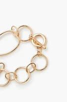 Oblong Chain Toggle Bracelet