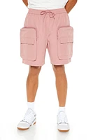 3D Pocket Drawstring Cargo Shorts