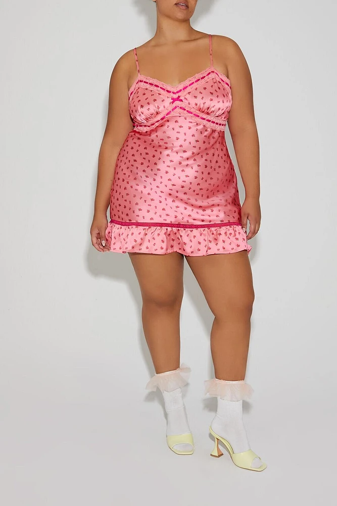 Plus Betsey Johnson Mini Slip Dress