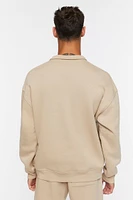 Flocked Still Going Graphic Half-Zip Pullover