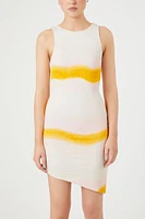 Tie-Dye Striped Mini Dress