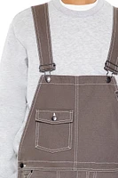 Two-Tone Straight-Leg Overalls