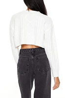 Cable Knit Cropped Sweater