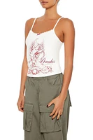 Heart Break Angel Embroidered Cami