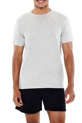 Cotton-Blend Crew Tee