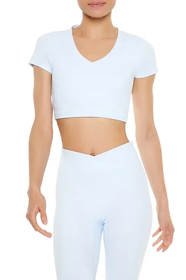 Active Cropped V-Neck Tee