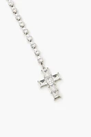 Y-Chain Cross Collar Necklace