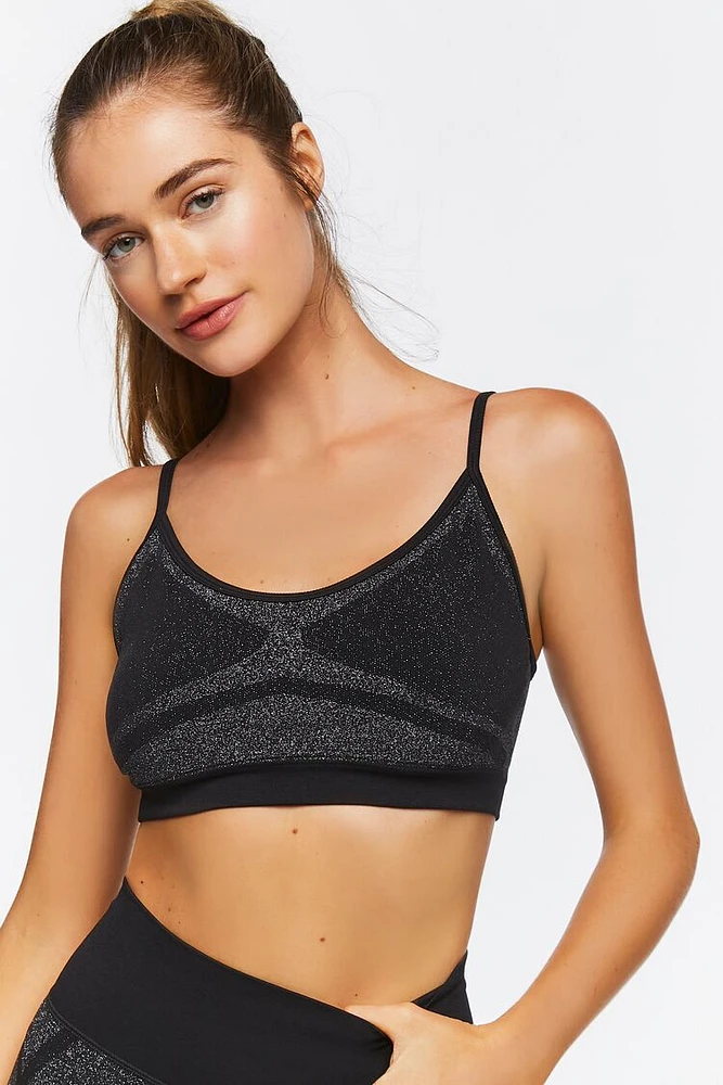 Seamless Glitter Sports Bra