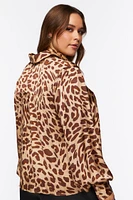 Plus Giraffe Print Shirt