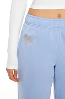 Paris Glitter Heart Sweatpants