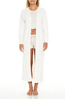Ribbed Open-Front Robe