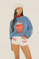 Snoopy Graphic Fleece Pullover