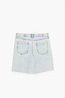 Girls Bleach Wash Denim Shorts (Kids)