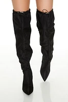 Toggle Over-the-Knee Stiletto Boots