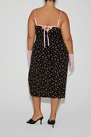 Plus Betsey Johnson Floral Midi Dress