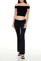 Seamless Off-the-Shoulder Crop Top