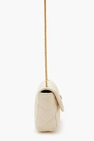 Quilted Faux Leather Crossbody Bag