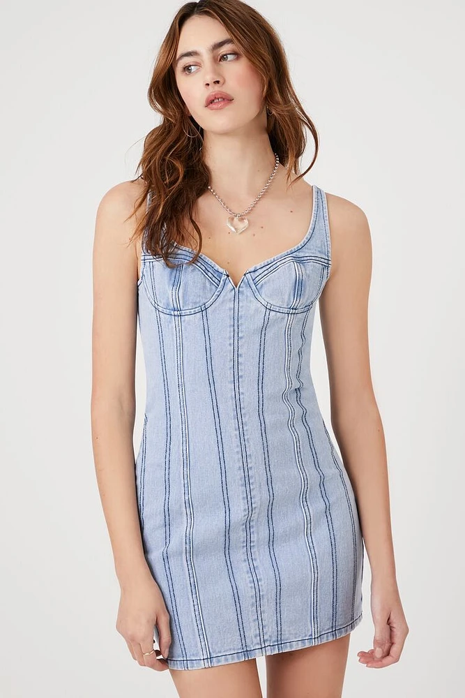 Bustier Denim Mini Dress