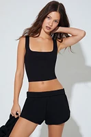 Cotton Cropped Tank Top