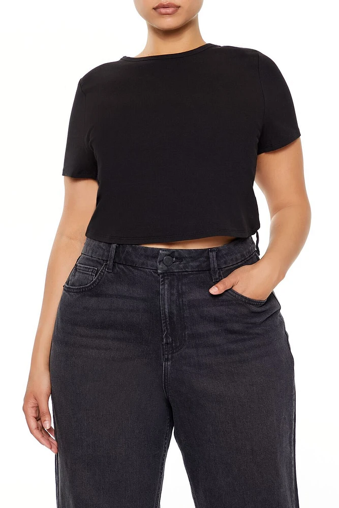 Plus Cropped Baby Tee