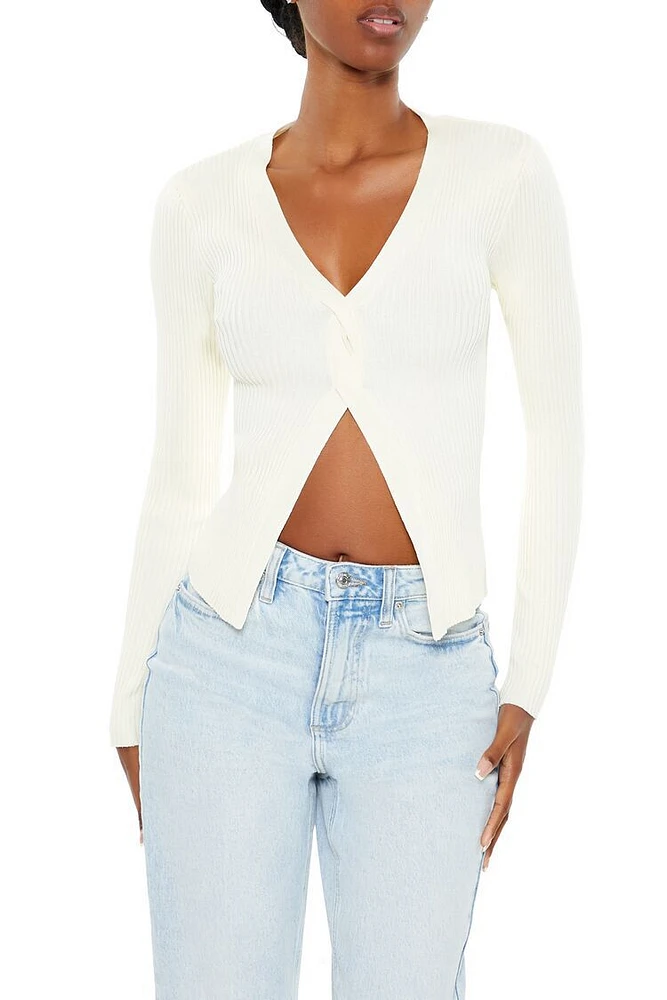 Twisted Split-Hem Sweater
