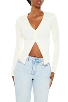 Twisted Split-Hem Sweater