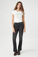 Ribbed Knit Montauk Ringer Baby Tee