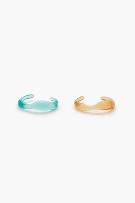 Abstract Cuff Bracelet Set