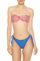 American Flag Bikini Top & Bottoms Set