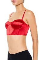 Satin Lingerie Cropped Cami