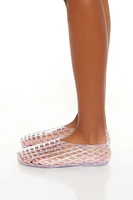 Sheer Netted Flats