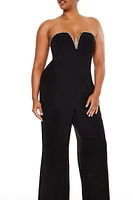 Plus Sweetheart Jumpsuit