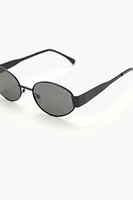 Metal Oval Frame Sunglasses